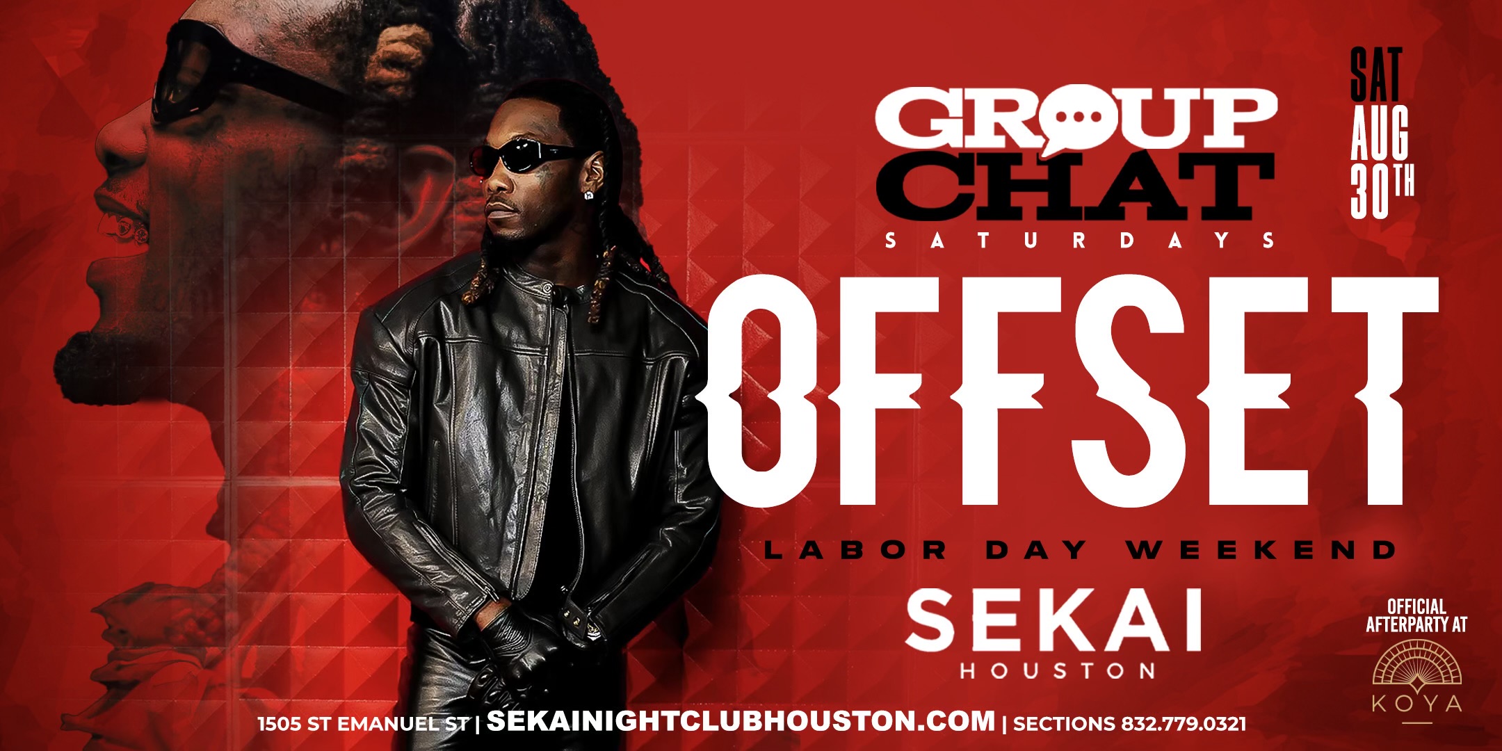 SATURDAY AUG 30 – SEKAI Group Chat Saturday w/ OFFSET