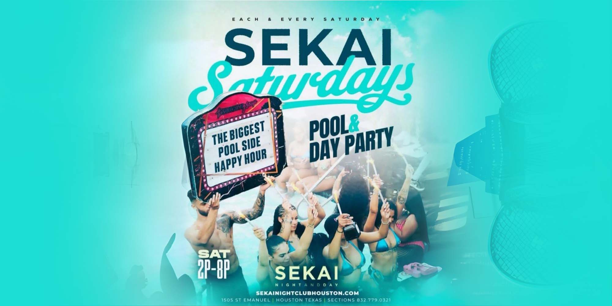 SEKAI SATURDAYS SEP 13 –  POOL AND PARTY 2P-8P