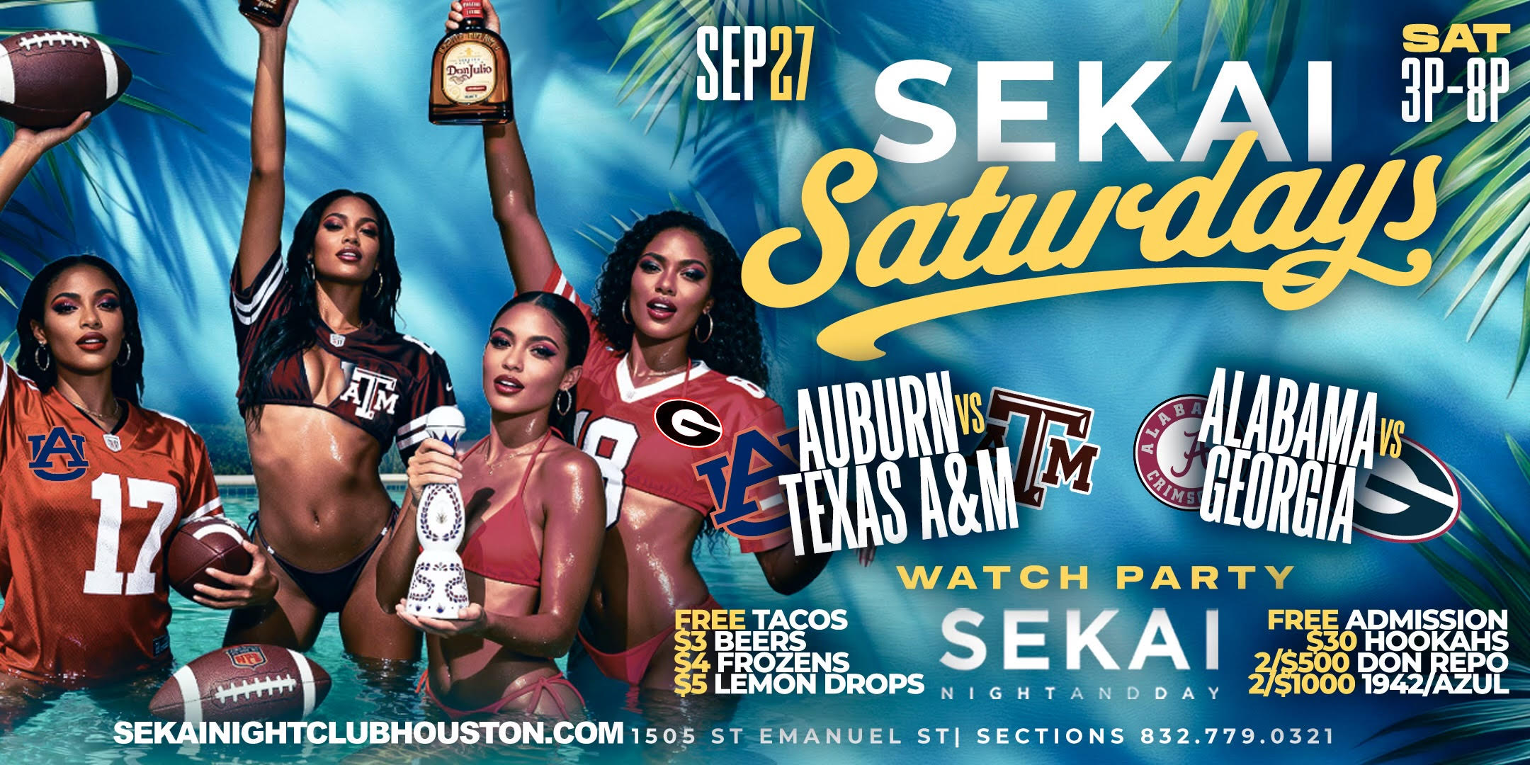 SEKAI SAT SEP 27th FOOTBALL WATCH PARTY 3P-8P