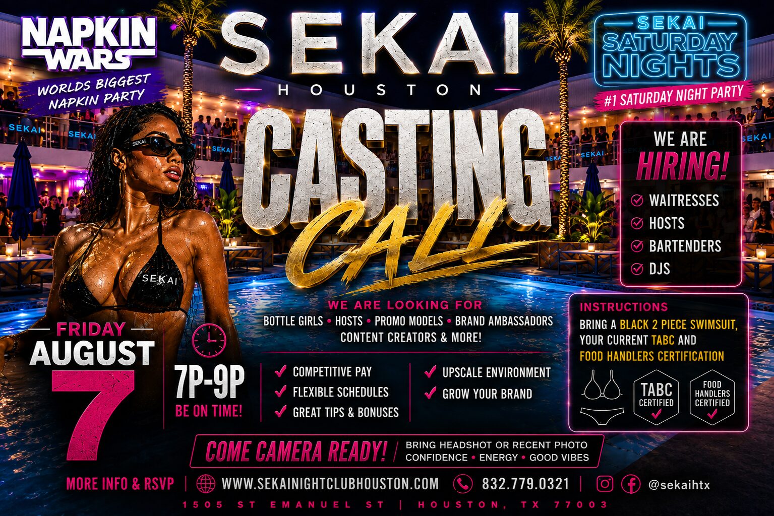 SEKAI Houston Casting Call – Friday, August 7 | 7PM–9PM